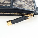 Christian Dior Trotter Canvas 30 Montaigne Diorissimo Bag Navy Gold Auth 197573M-19