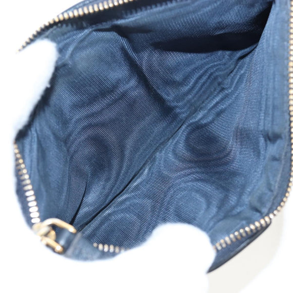 Christian Dior Trotter Canvas 30 Montaigne Diorissimo Bag Navy Gold Auth 197573M