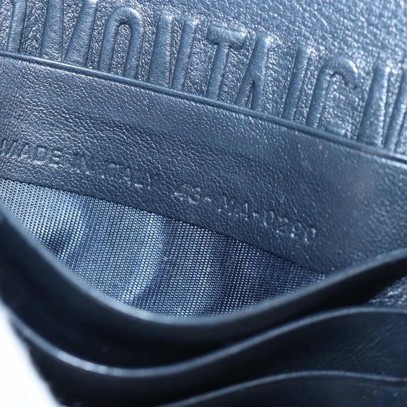Christian Dior Trotter Canvas 30 Montaigne Diorissimo Bag Navy Gold Auth 197573M