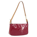 LOUIS VUITTON Vernis Pochette Accessoires Rose Andian M91574 Auth 197577A-1