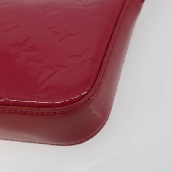 LOUIS VUITTON Vernis Pochette Accessoires Rose Andian M91574 Auth 197577A