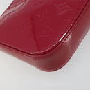 LOUIS VUITTON Vernis Pochette Accessoires Rose Andian M91574 Auth 197577A-15