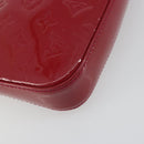 LOUIS VUITTON Vernis Pochette Accessoires Rose Andian M91574 Auth 197577A-9