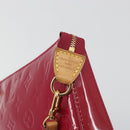 LOUIS VUITTON Vernis Pochette Accessoires Rose Andian M91574 Auth 197577A-17