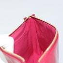 LOUIS VUITTON Vernis Pochette Accessoires Rose Andian M91574 Auth 197577A-18