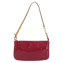 LOUIS VUITTON Vernis Pochette Accessoires Rose Andian M91574 Auth 197577A-13