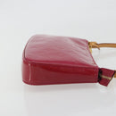 LOUIS VUITTON Vernis Pochette Accessoires Rose Andian M91574 Auth 197577A-3