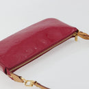 LOUIS VUITTON Vernis Pochette Accessoires Rose Andian M91574 Auth 197577A-6