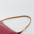 LOUIS VUITTON Vernis Pochette Accessoires Rose Andian M91574 Auth 197577A-8