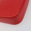 LOUIS VUITTON Epi Pochette Accessoires Pouch Carmine M40776 LV Auth 197580V-15