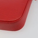 LOUIS VUITTON Epi Pochette Accessoires Pouch Carmine M40776 LV Auth 197580V-16