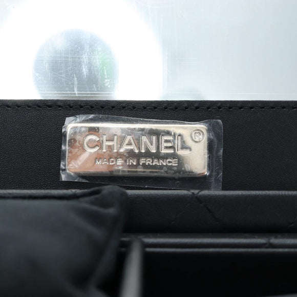 CHANEL Mini Matelasse 12 Success Story Chain Bag Leather Black CC Auth 197581SV