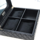 CHANEL Mini Matelasse 12 Success Story Chain Bag Leather Black CC Auth 197581SV-109