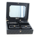 CHANEL Mini Matelasse 12 Success Story Chain Bag Leather Black CC Auth 197581SV-120