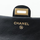 CHANEL Mini Matelasse 12 Success Story Chain Bag Leather Black CC Auth 197581SV-14