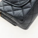 CHANEL Mini Matelasse 12 Success Story Chain Bag Leather Black CC Auth 197581SV-22