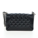 CHANEL Mini Matelasse 12 Success Story Chain Bag Leather Black CC Auth 197581SV-26