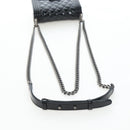 CHANEL Mini Matelasse 12 Success Story Chain Bag Leather Black CC Auth 197581SV-30