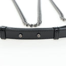 CHANEL Mini Matelasse 12 Success Story Chain Bag Leather Black CC Auth 197581SV-31