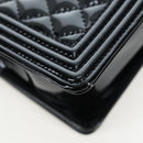 CHANEL Mini Matelasse 12 Success Story Chain Bag Leather Black CC Auth 197581SV-36
