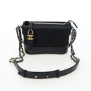 CHANEL Mini Matelasse 12 Success Story Chain Bag Leather Black CC Auth 197581SV-45