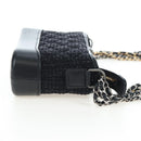 CHANEL Mini Matelasse 12 Success Story Chain Bag Leather Black CC Auth 197581SV-48