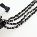 CHANEL Mini Matelasse 12 Success Story Chain Bag Leather Black CC Auth 197581SV-54