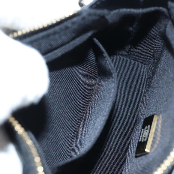 CHANEL Mini Matelasse 12 Success Story Chain Bag Leather Black CC Auth 197581SV