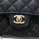 CHANEL Mini Matelasse 12 Success Story Chain Bag Leather Black CC Auth 197581SV-82