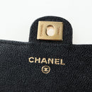 CHANEL Mini Matelasse 12 Success Story Chain Bag Leather Black CC Auth 197581SV-84