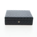 CHANEL Mini Matelasse 12 Success Story Chain Bag Leather Black CC Auth 197581SV-90