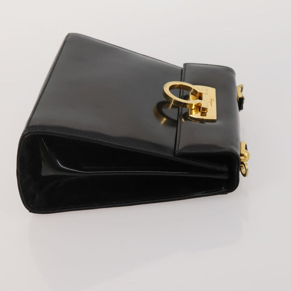 Salvatore Ferragamo Bag Leather Nylon 3 Set Black Yellow white Auth 197582