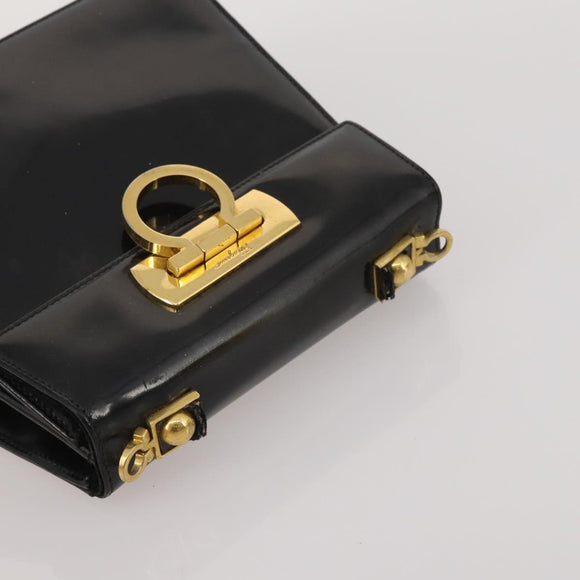 Salvatore Ferragamo Bag Leather Nylon 3 Set Black Yellow white Auth 197582