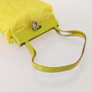 Salvatore Ferragamo Bag Leather Nylon 3 Set Black Yellow white Auth 197582-5