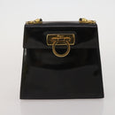 Salvatore Ferragamo Bag Leather Nylon 3 Set Black Yellow white Auth 197582-9