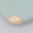 GUCCI GG Canvas Hand Bag Baby Blue Gold 001 4153 Auth 197600-13