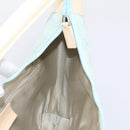 GUCCI GG Canvas Hand Bag Baby Blue Gold 001 4153 Auth 197600-17