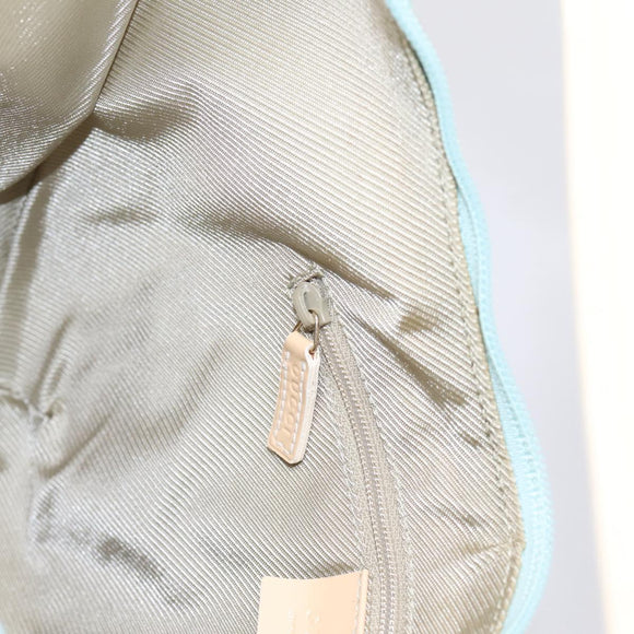 GUCCI GG Canvas Hand Bag Baby Blue Gold 001 4153 Auth 197600