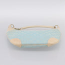 GUCCI GG Canvas Hand Bag Baby Blue Gold 001 4153 Auth 197600-9
