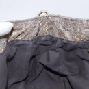 FENDI Zucca Canvas Shoulder Bag Gold Auth 197602V-21