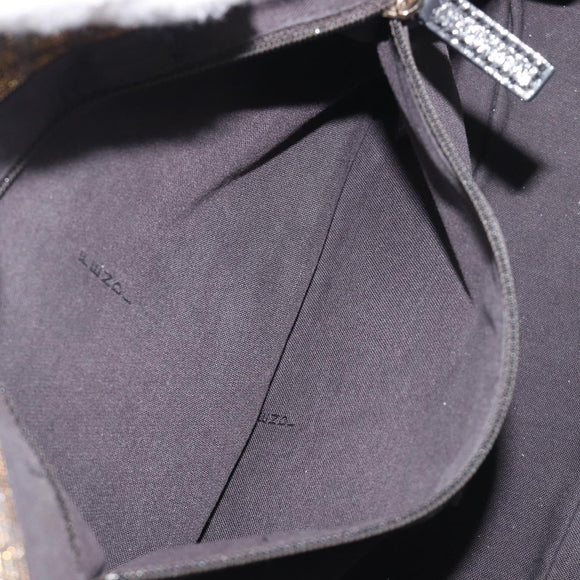 FENDI Zucca Canvas Shoulder Bag Gold Auth 197602V