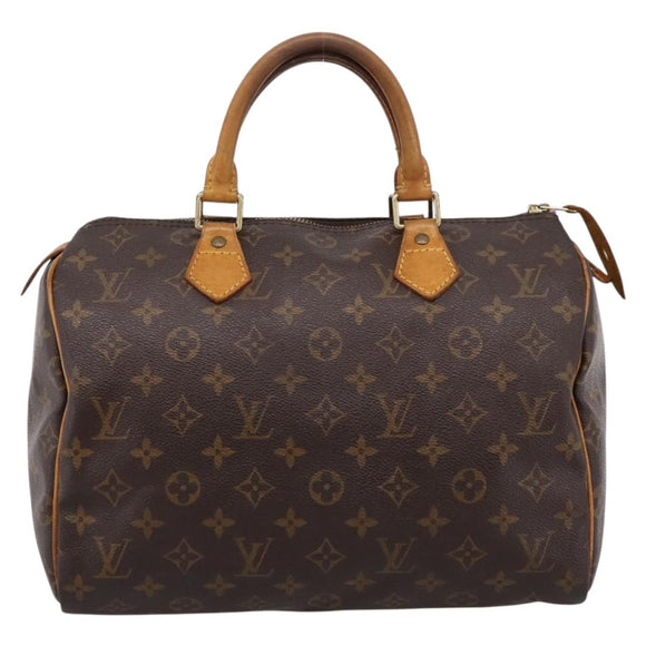 LOUIS VUITTON Monogram Speedy 30 Hand Bag M41526 LV Auth 197604