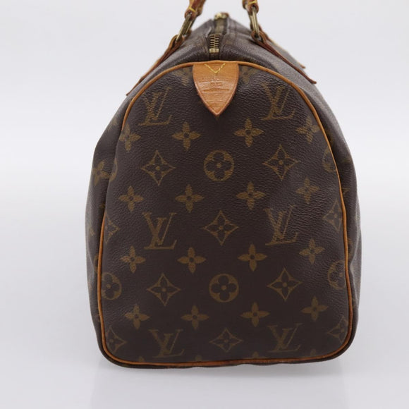LOUIS VUITTON Monogram Speedy 30 Hand Bag M41526 LV Auth 197604