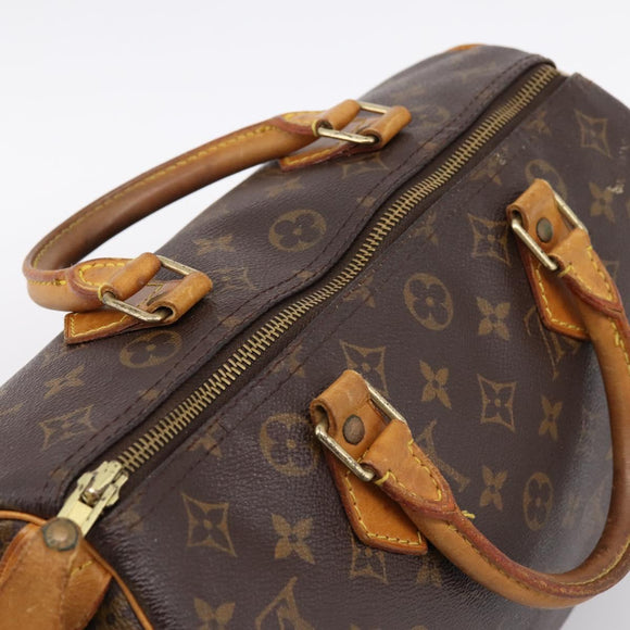 LOUIS VUITTON Monogram Speedy 30 Hand Bag M41526 LV Auth 197604
