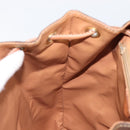 CELINE Macadam Canvas Backpack PVC Leather Brown Gold Auth 197605-24