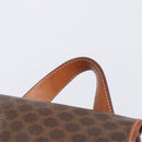 CELINE Macadam Canvas Backpack PVC Leather Brown Gold Auth 197605-8