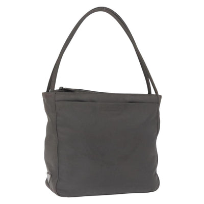 PRADA Tote Bag Nylon Green Silver Auth 197606