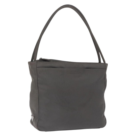 PRADA Tote Bag Nylon Green Silver Auth 197606