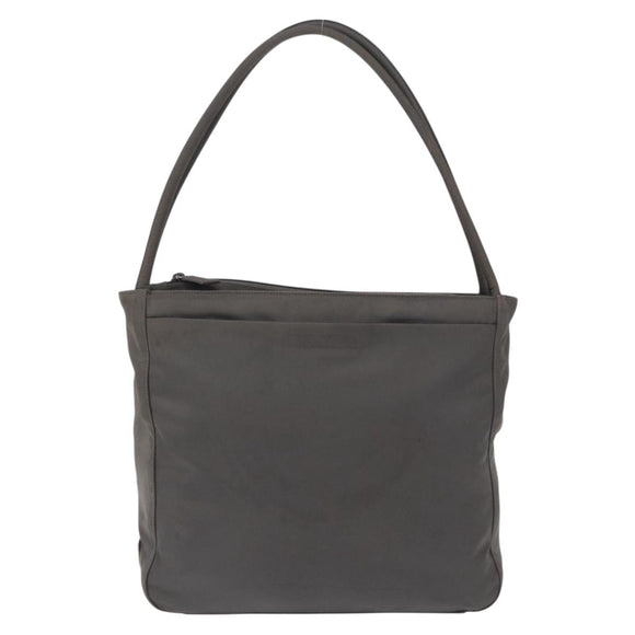 PRADA Tote Bag Nylon Green Silver Auth 197606