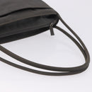 PRADA Tote Bag Nylon Green Silver Auth 197606-9